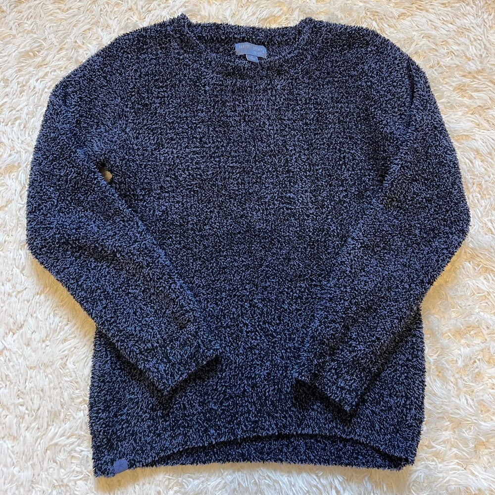 Barefoot dreams chic cozy small sweater blue gray